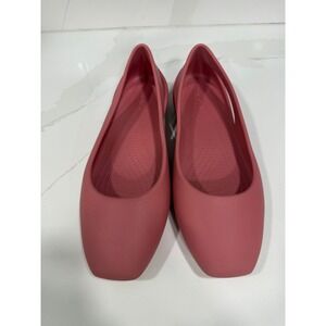 Crocs Siren Ballet Flats Womens 9 Rose Pink Square Toe